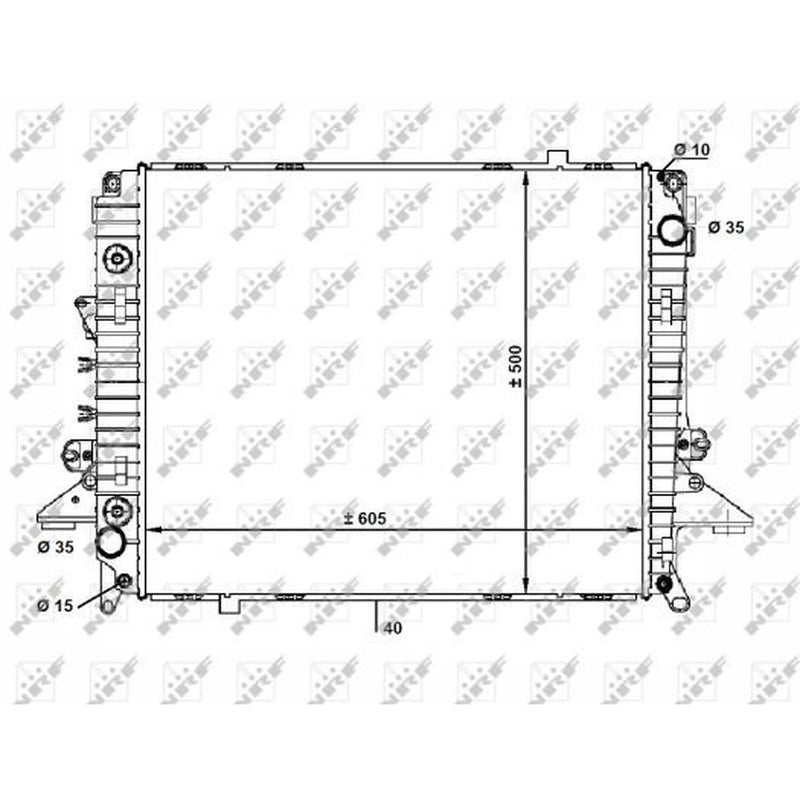 NRF Engine Radiator 58463