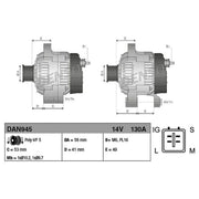 Denso Car Alternator 12V DAN945