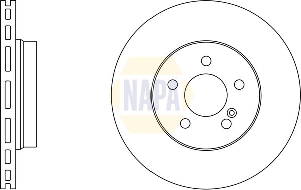 NAPA Rear Brake Vented Discs & Pads fits MERCEDES-BENZ