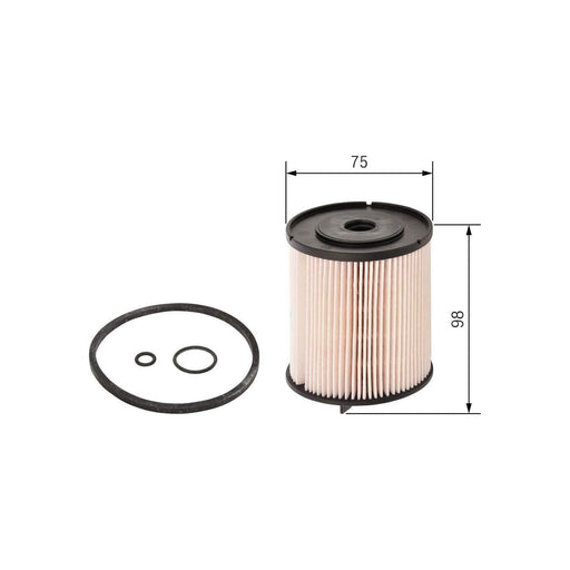 Genuine Bosch Car Fuel Filter N2084 Fits Audi A2 Tdi - 1.4 - 00-05 F026402084 Bosch  - Town Parts