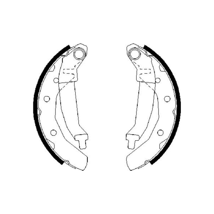 Genuine Bosch Brake Shoe Bs863 Fits Chevrolet Matiz - 1.0 - 09-09 0986487628 Bosch  - Town Parts