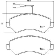 DON Front Brake Pad Set PCP1650