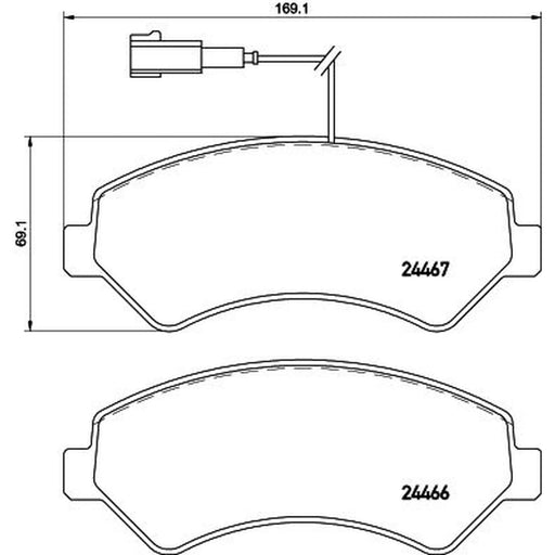 Mintex Front Brake Pad Set MDB3298