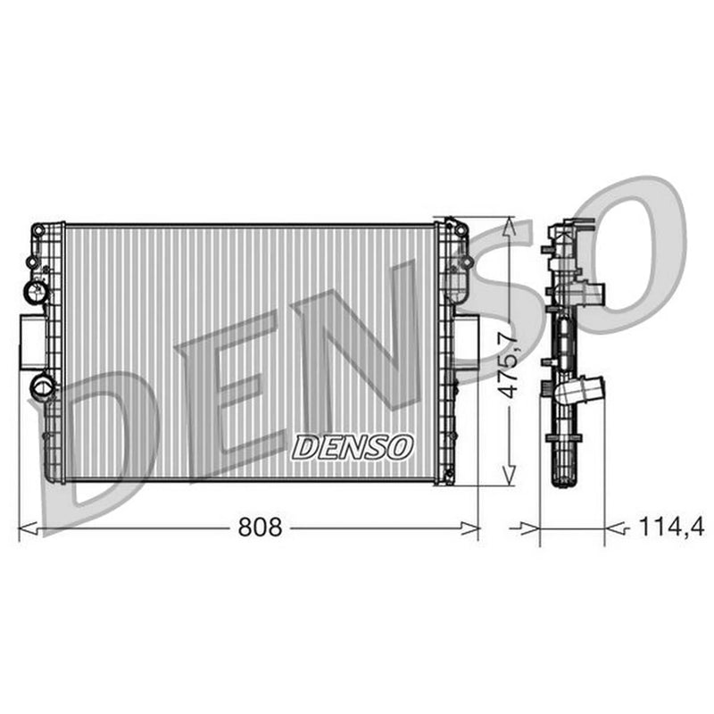 Denso Engine Radiator DRM12010