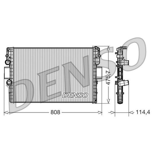 Denso Engine Radiator DRM12010