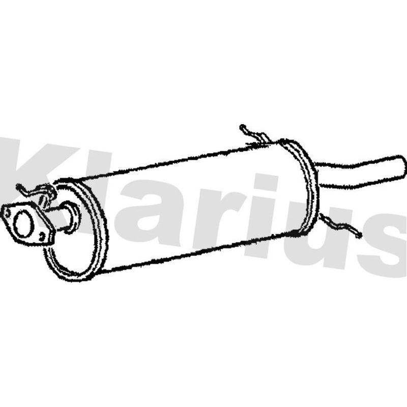 Klarius Box With Tail Pipe Rear MA277P