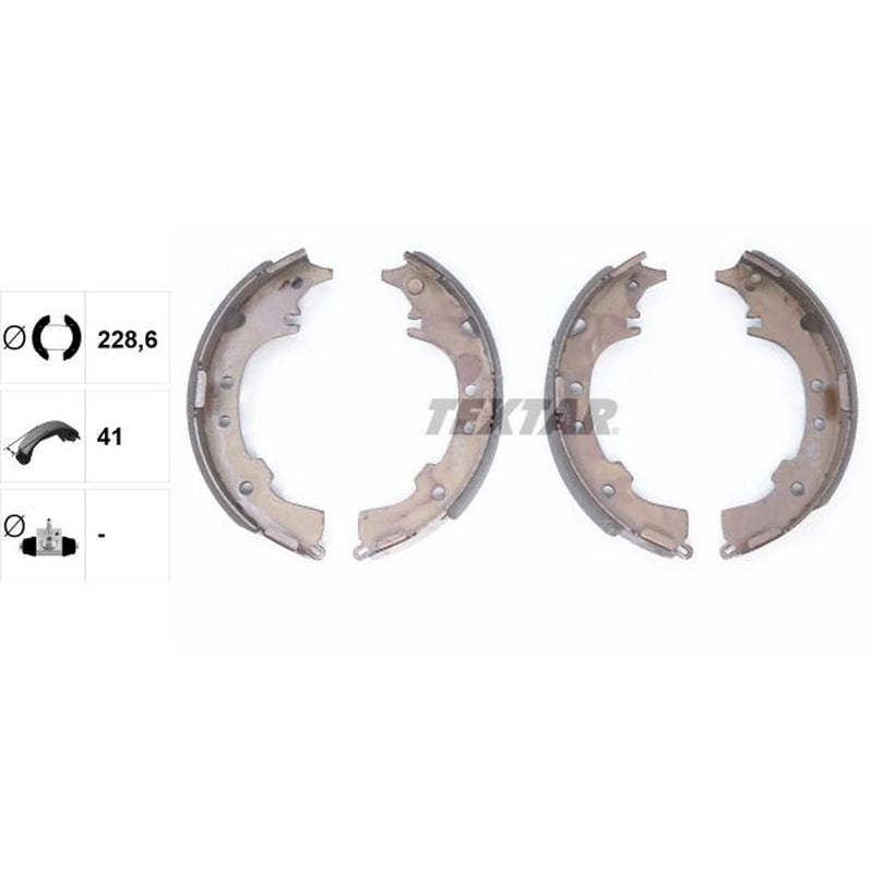 Textar Brake Shoe Set Axle Kit 91068600