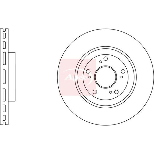 Apec 2 x Vented Front Brake Discs DSK2890