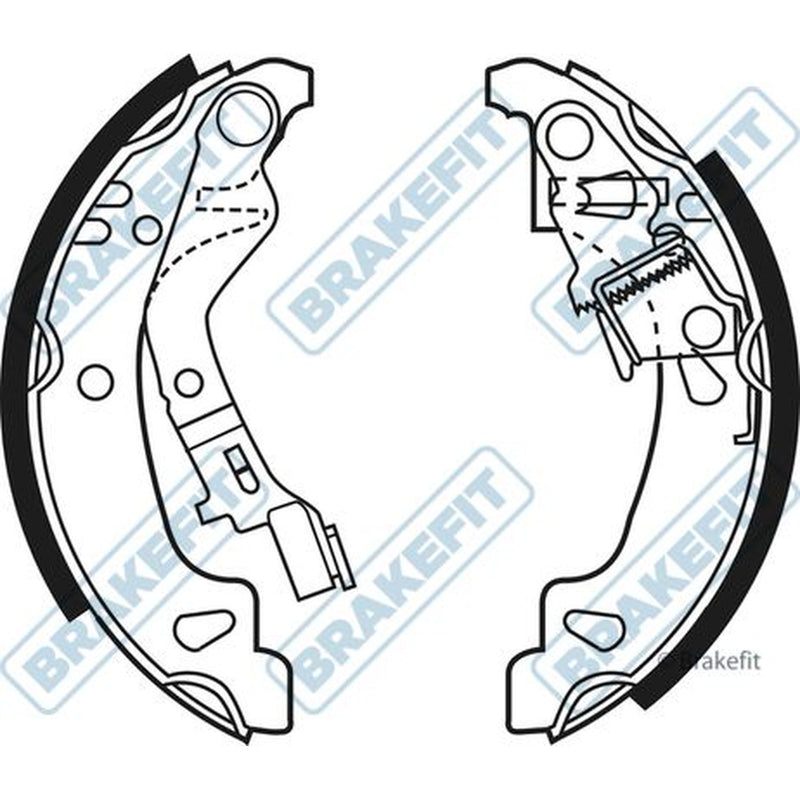 Apec Brake Shoe Set Axle Kit BSH1024