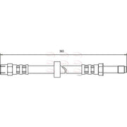 Apec Brake Hydraulic Hose Line Front HOS3561