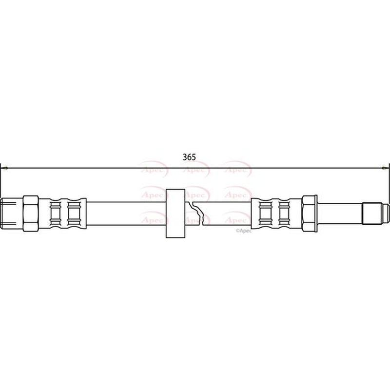 Apec Brake Hydraulic Hose Line Front HOS3561
