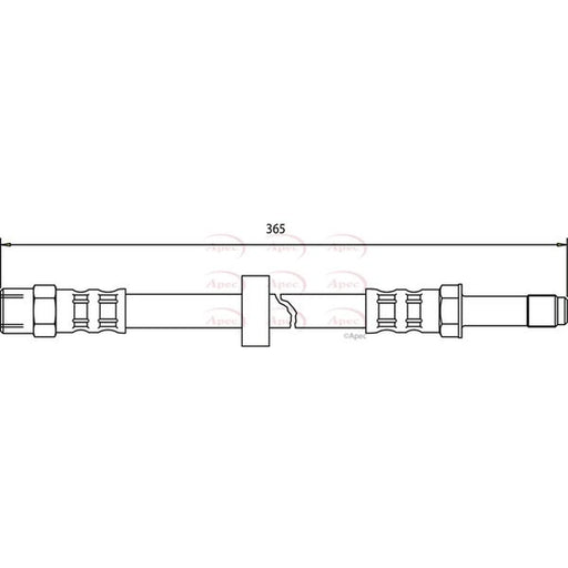 Apec Brake Hydraulic Hose Line Front HOS3561