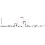 Apec Handbrake Cable Right Rear CAB1221