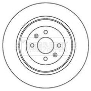 Borg & Beck 2 x Vented Front Brake Discs BBD4695