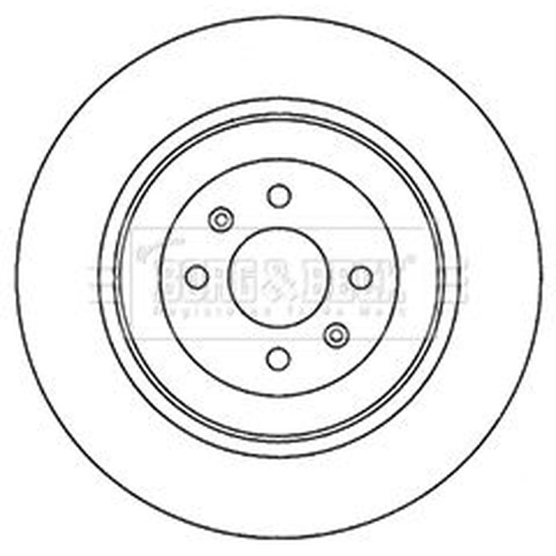 Borg & Beck 2 x Vented Front Brake Discs BBD4695
