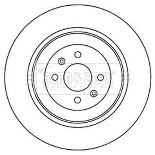 Borg & Beck 2 x Vented Front Brake Discs BBD4695