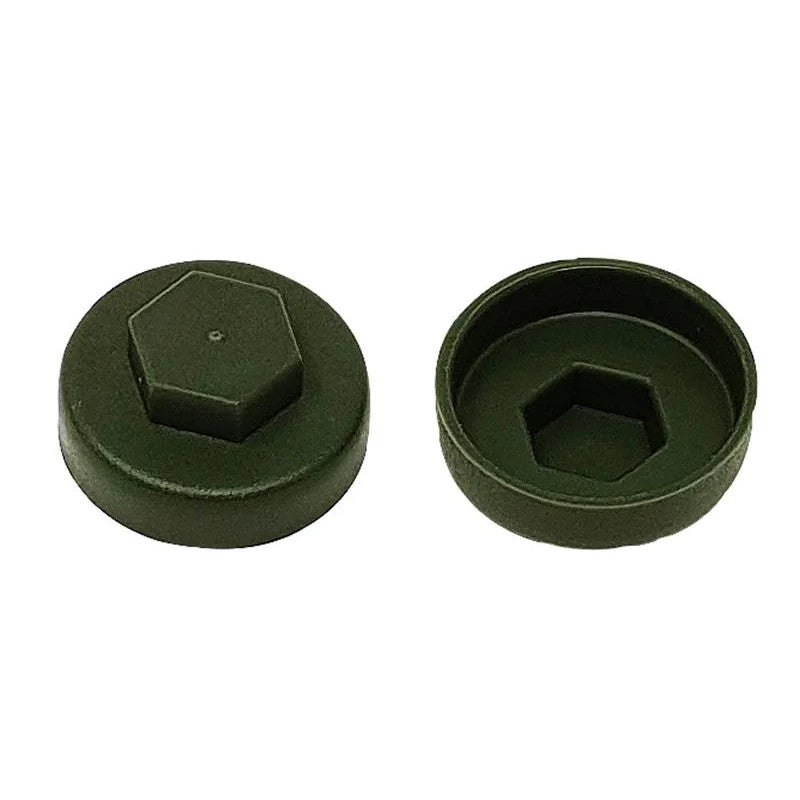ForgeFix TechFast Cover Cap Olive Green (Pack 100) 16-19mm