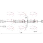Apec Handbrake Cable Front CAB1247