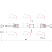 Apec Handbrake Cable Front CAB1247