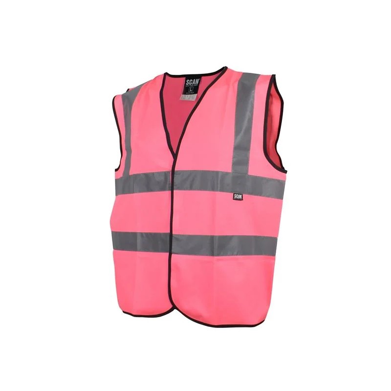 Scan Hi-Vis Pink Waistcoat - L (44in) - UC801-P