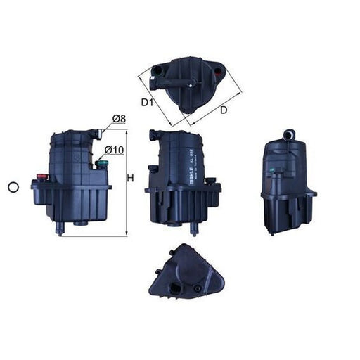 Mahle Fuel Filter Element KL 832D