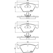 Brembo 4 x Front Brake Pad Set P50075
