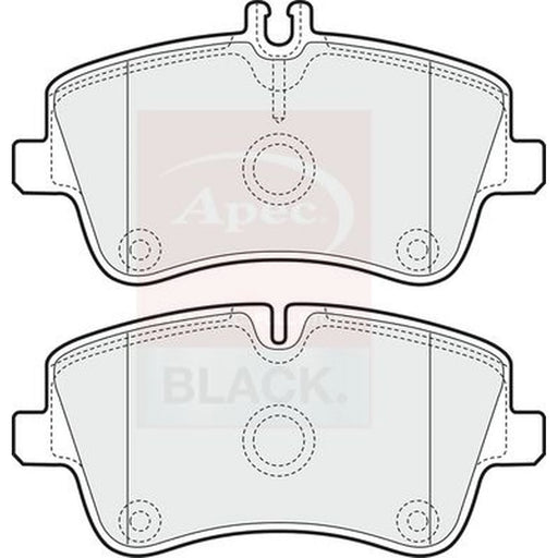Apec Front Brake Pad Set PAD1166B