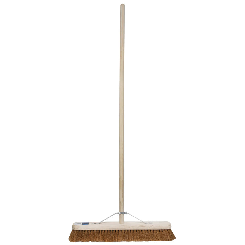 Draper Soft Coco Platform Broom 600mm with Wooden Handle