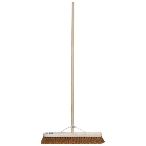 Draper Soft Coco Platform Broom 600mm with Wooden Handle