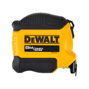 DEWALT Hand Tools Compact Series Tape Measure 8m/26ft (Width 28mm) - DWHT38127-5