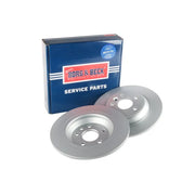Borg & Beck 2 x Solid Rear Brake Discs BBD4730