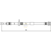 NAPA Brake Hydraulic Hose Line Front Left NBH1301