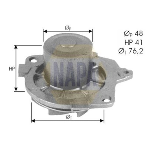 NAPA Engine Cooling Water Pump NWP1499