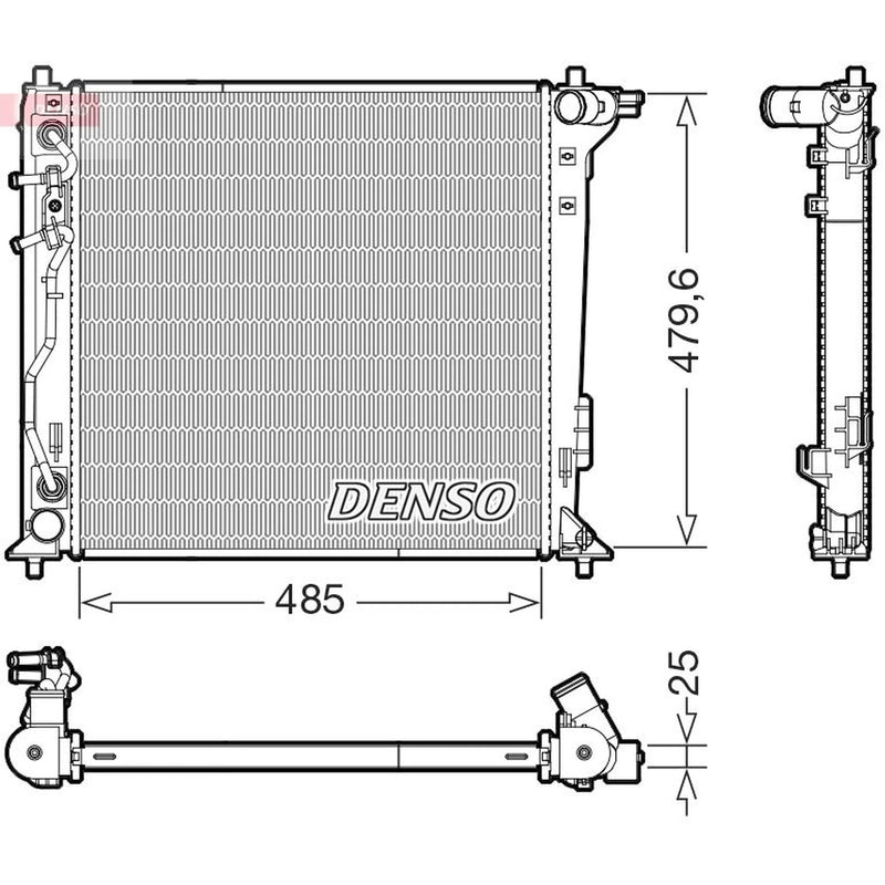 Denso Engine Radiator DRM41030