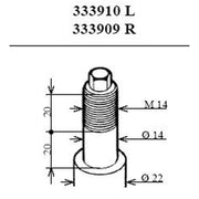 KYB Shock Absorber Damper Strut Front Right 333909
