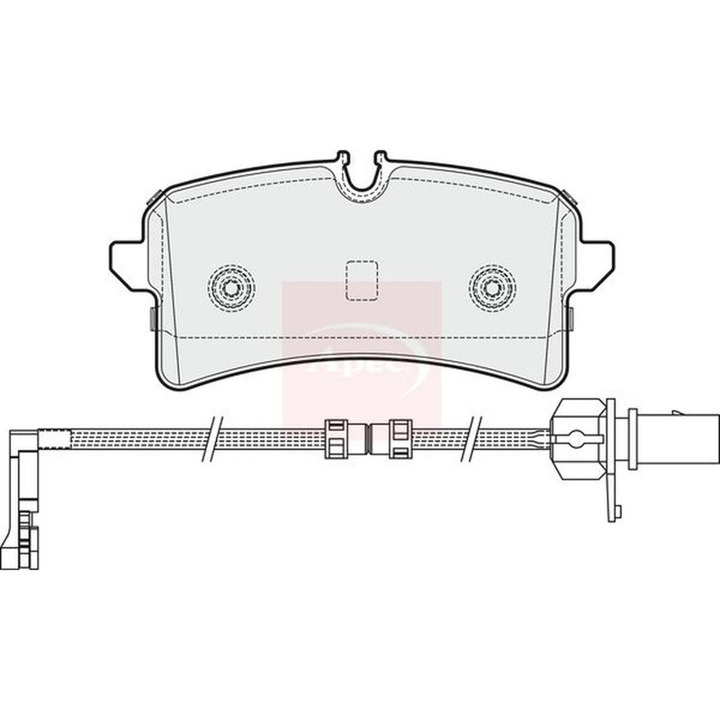 Apec Rear Brake Pad Set PAD1963