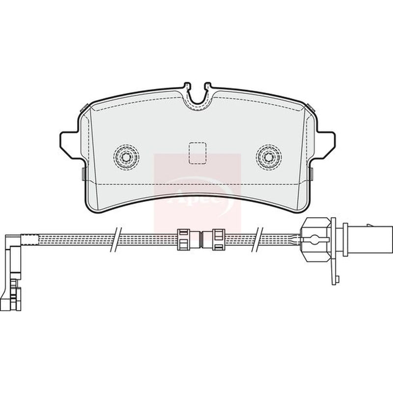Apec Rear Brake Pad Set PAD1963