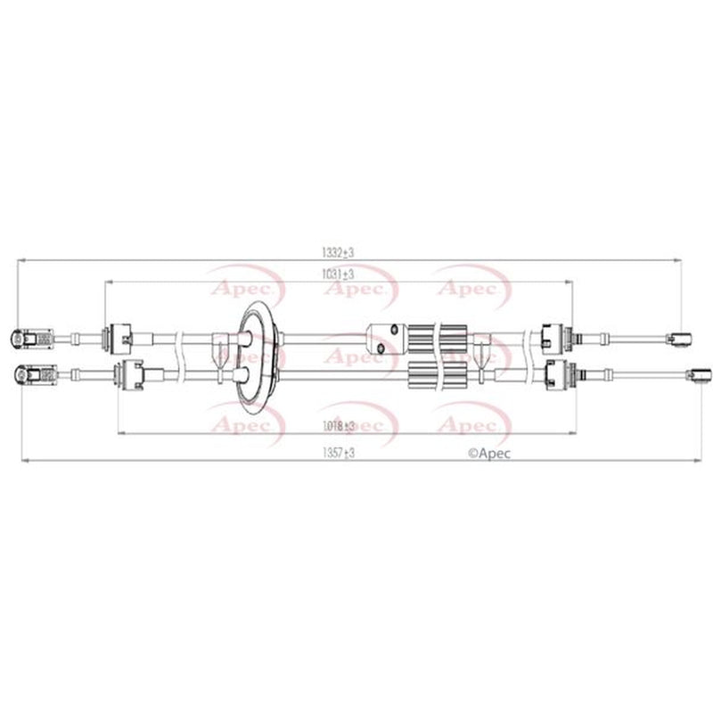 Apec Manual Transmission Cable Pull CAB7031