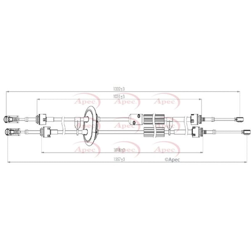 Apec Manual Transmission Cable Pull CAB7031