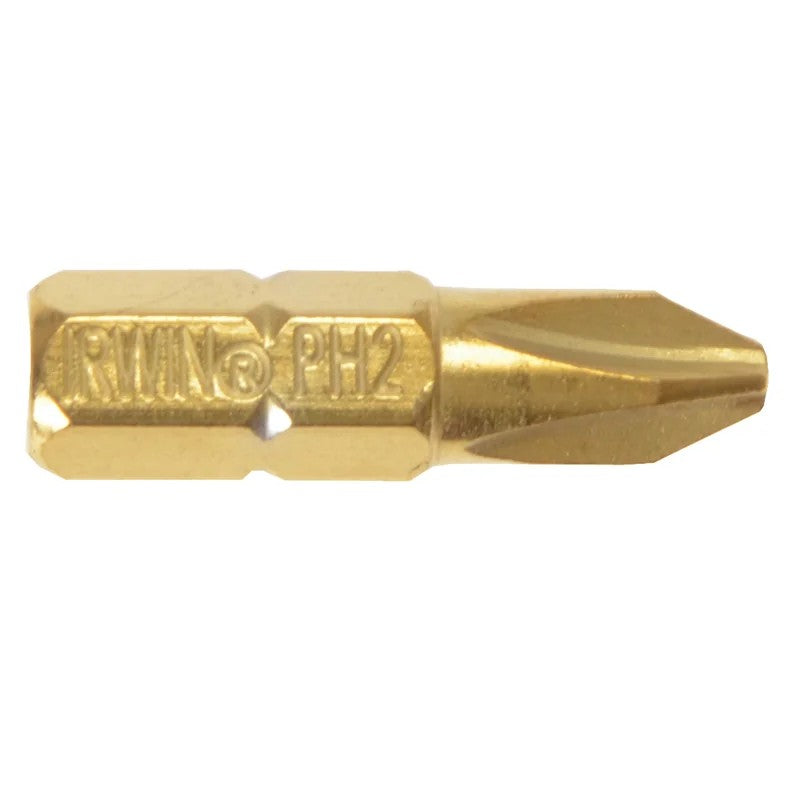 IRWIN® Screwdriver Bits Phillips PH2 25mm Titanium (Pack 2) - 10504392
