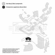Borg & Beck Intercooler Turbo Charge Air Hose BTH1610