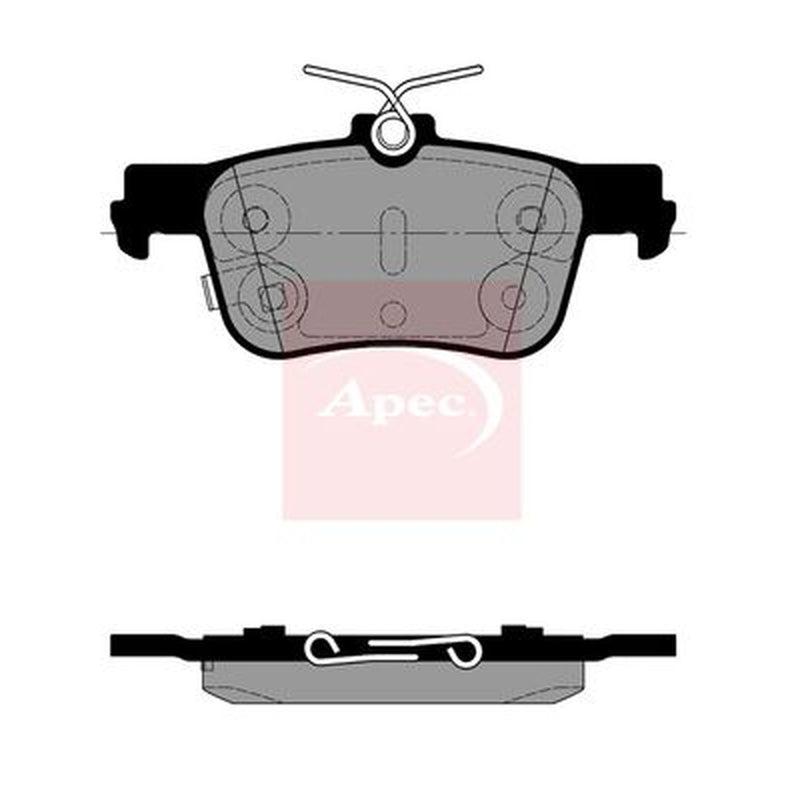 Apec Rear Brake Pad Set PAD2483