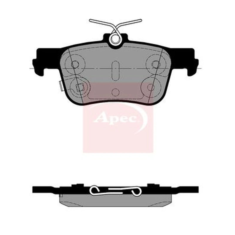 Apec Rear Brake Pad Set PAD2483