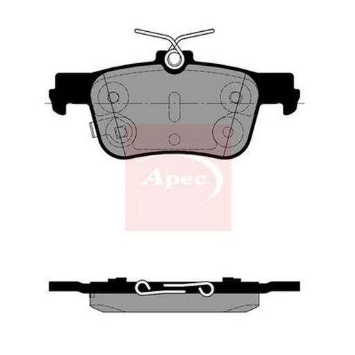Apec Rear Brake Pad Set PAD2483