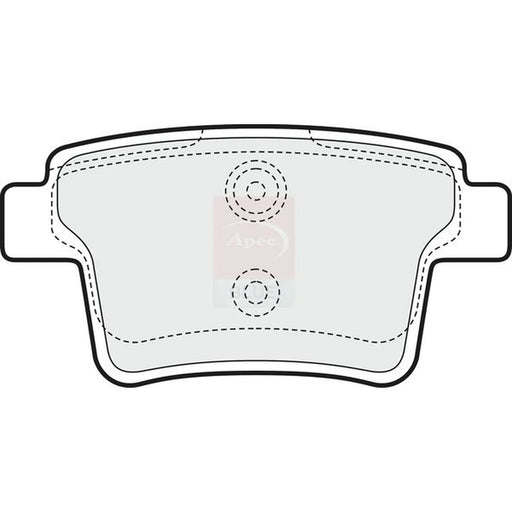 Apec Rear Brake Pad Set PD3084
