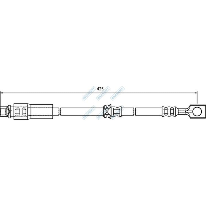 Apec Brake Hydraulic Hose Line Front BHO4180