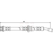 Apec Brake Hydraulic Hose Line Front HOS3324
