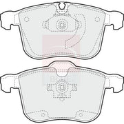 Apec Front Brake Pad Set PD3600