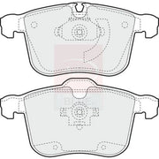 Apec Front Brake Pad Set PD3600