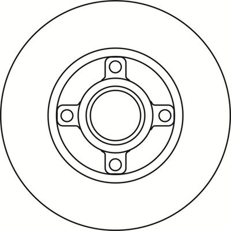 Abtex 2 x Solid Rear Brake Discs BD1397HS